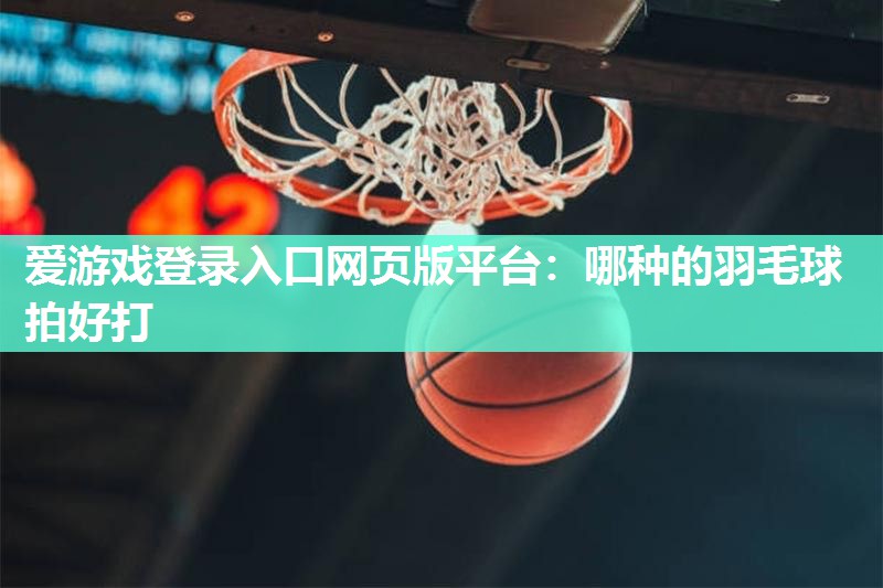 爱游戏登录入口网页版平台：哪种的羽毛球拍好打