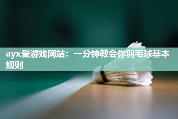 一分钟教会你羽毛球基本规则