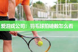 羽毛球拍磅数怎么看